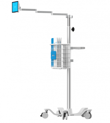 Video Stylet Pole Stand and Monitor
